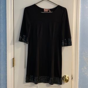 Black Sequin Dress